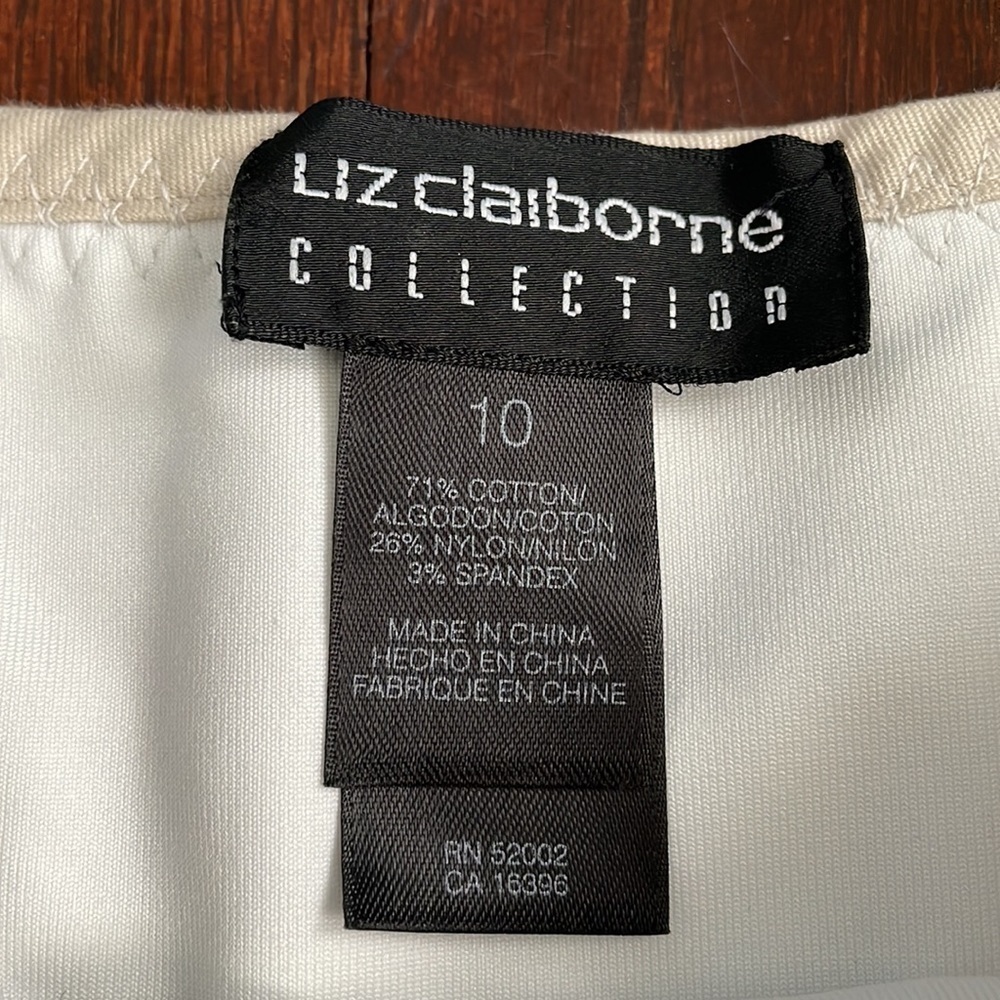Women's Liz Claiborne Spaghetti Strap Dress With Slits And Built In Bra 10 - Picture 15 of 16